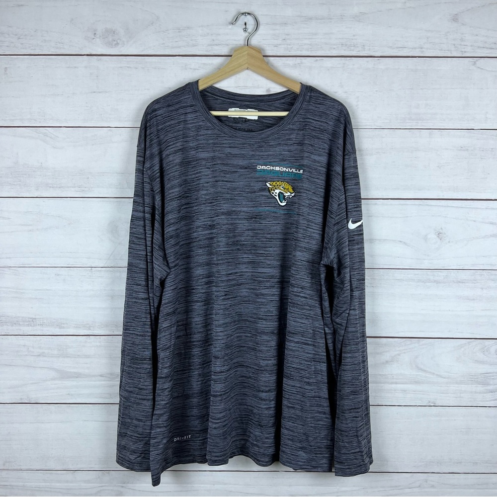 Jacksonville Jaguars Nike NFL Team Issued On Field Long Sleeve T-Shirt 3XL